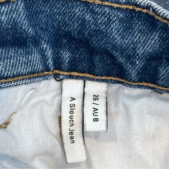 Abrand A Slouch Jean Ariane Organic Denim in Vintage Blue Women’s 26 72805 $109 - Picture 8 of 9